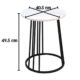 3-rod side table by Ramsha Home رمشا المنزل – premium modern furniture Dubai