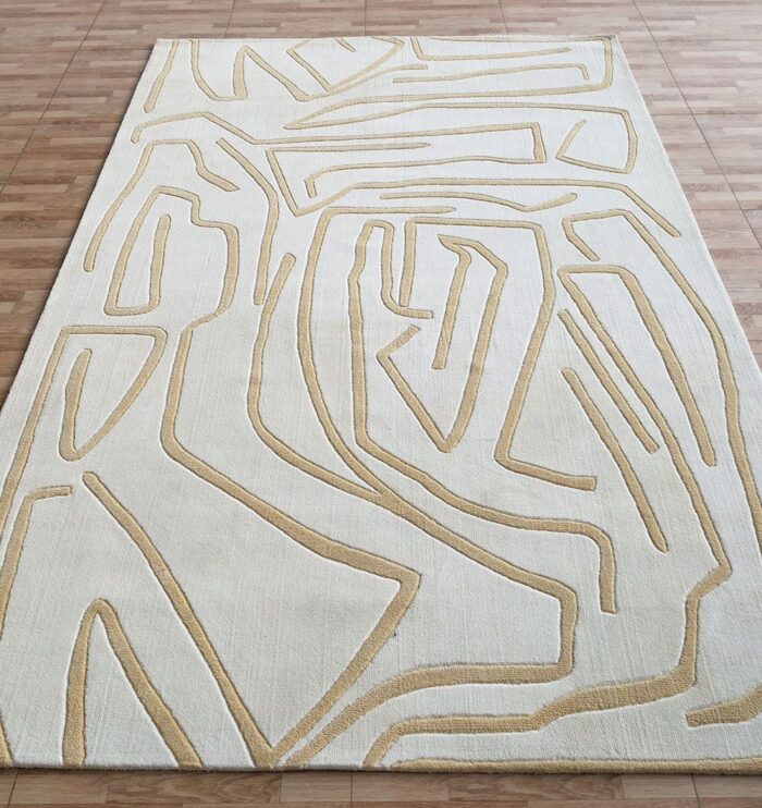 Luxury handmade rug in Dubai for elegant living room and bedroom flooring.