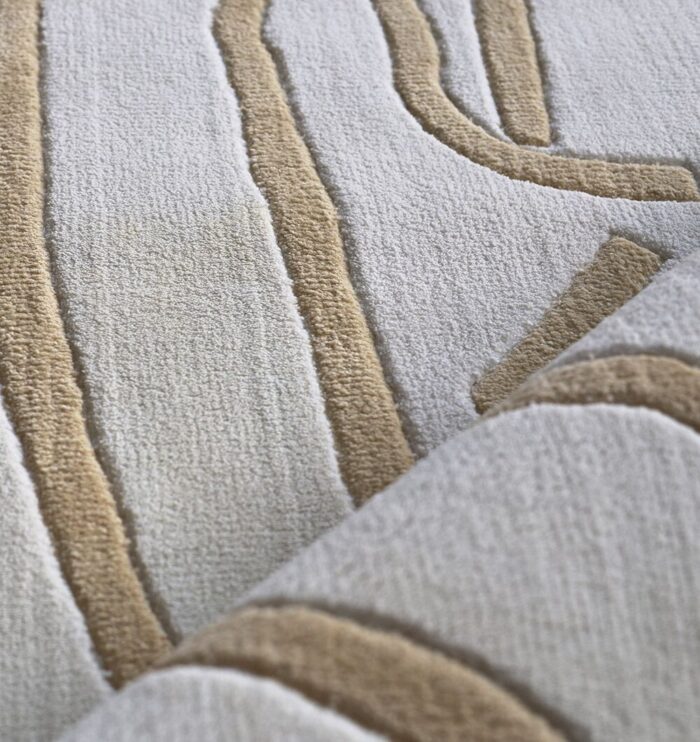 Luxury handmade rug in Dubai for elegant living room and bedroom flooring.