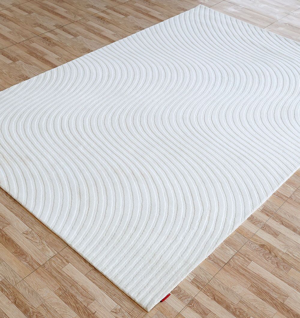 CMN-85 (5) Rectangle White Color Novara Rug  - CMN 85 (200x300 cm) - الصورة 2