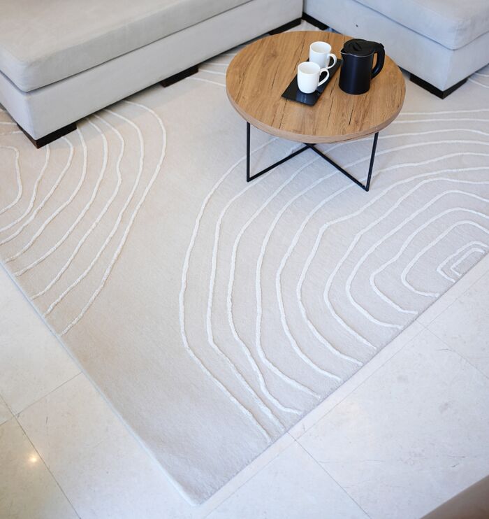 Handmade Dubai rugs – elegant living room carpet and bedroom rugs, best tufted designs in UAE.