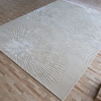 Luxury handmade rug Dubai – tufted living room carpet and bedroom flooring.