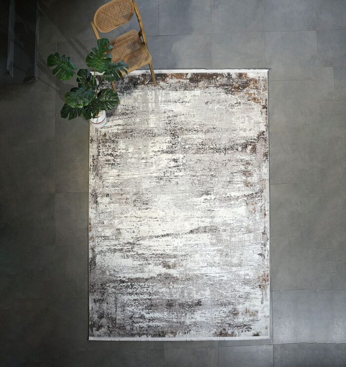 Luxurious Turkish polyester rug, washable and versatile, suitable for indoor and outdoor use, perfect living room carpet, bedroom rugs, and modern home décor in UAE.