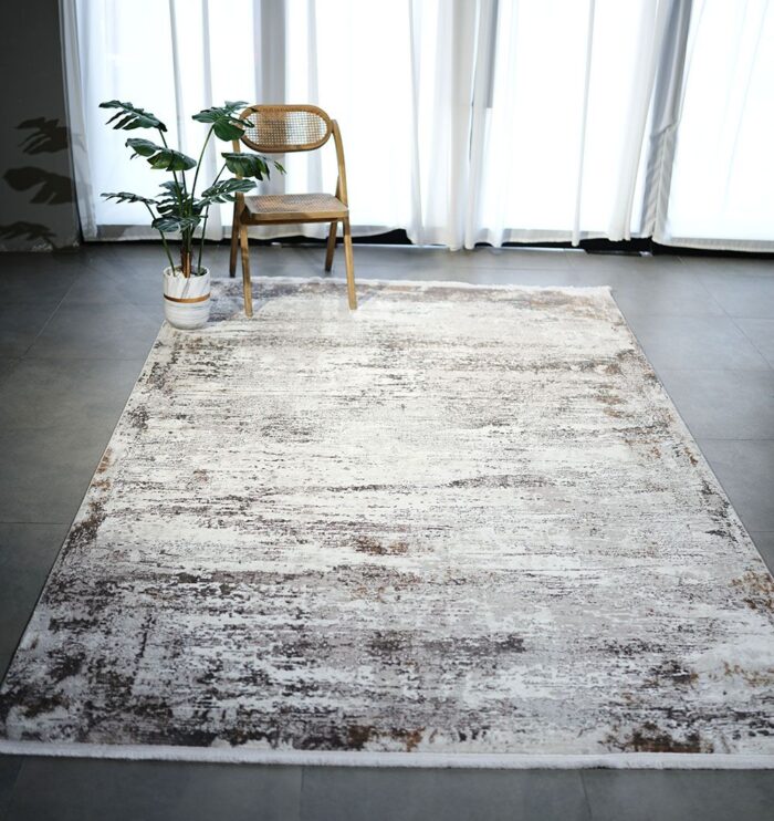 Luxurious Turkish polyester rug, washable and versatile, suitable for indoor and outdoor use, perfect living room carpet, bedroom rugs, and modern home décor in UAE.