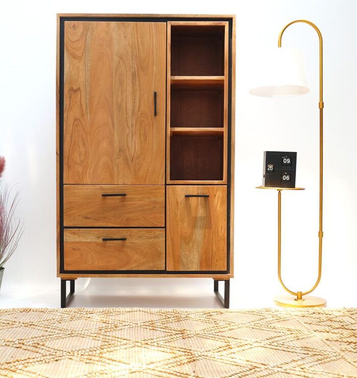 High board door with 2 drawer design, premium office furniture Dubai, modern royal furniture and western furniture style, perfect bedroom furniture or outdoor furniture, available at furniture shop near me UAE.