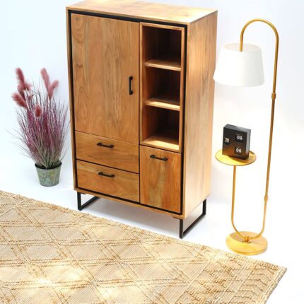 High board door with 2 drawer design, premium office furniture Dubai, modern royal furniture and western furniture style, perfect bedroom furniture or outdoor furniture, available at furniture shop near me UAE.