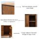 High Board with 2 Doors and 2 Drawers – Modern Home Furniture Dubai