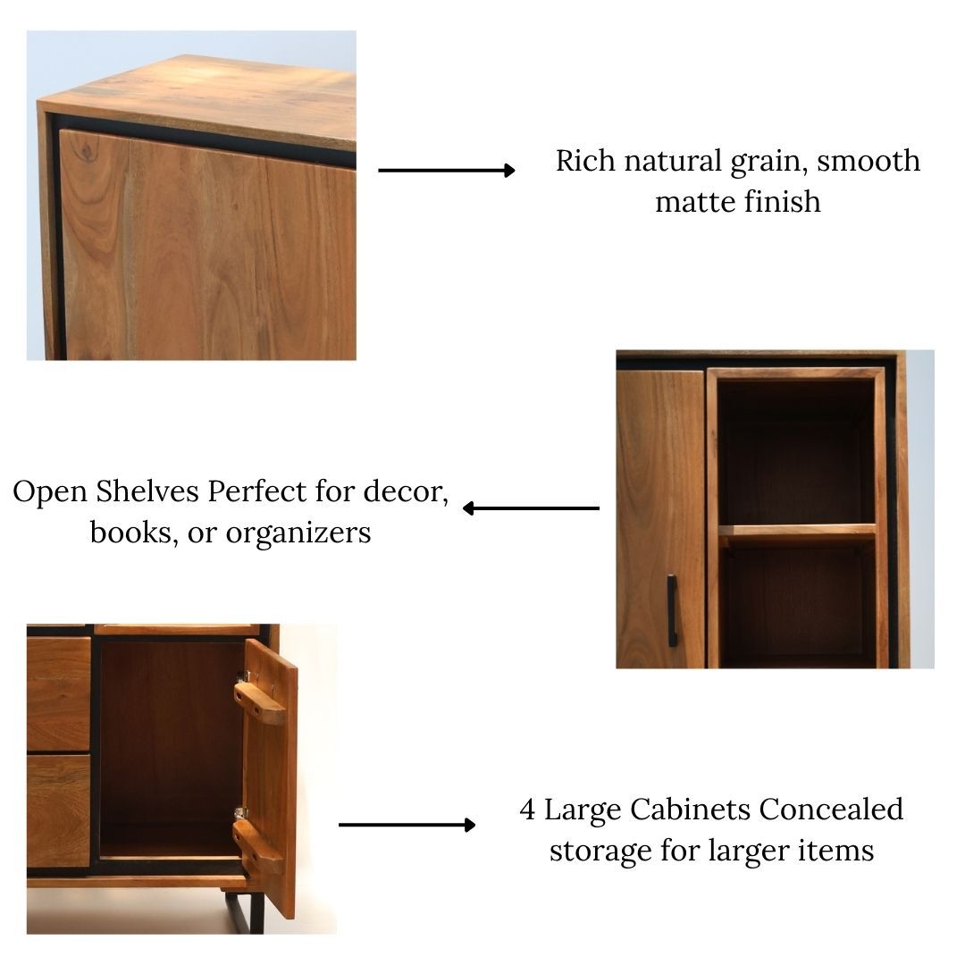 High Board 2 Door 2 Drawer High Board with 2 Doors and 2 Drawers – Modern Home Furniture Dubai
