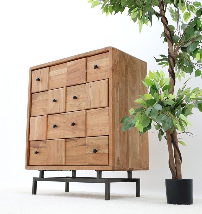 DRASER 4 Drawer with Iron Stand stylish storage unit, modern office furniture Dubai, royal furniture for home and workspace, durable western furniture available at furniture shop near me UAE.