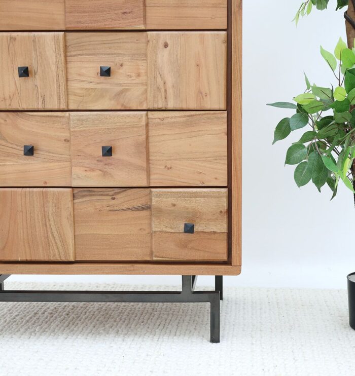 DRASER 4 Drawer with Iron Stand stylish storage unit, modern office furniture Dubai, royal furniture for home and workspace, durable western furniture available at furniture shop near me UAE.