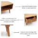 Center Table 1 Drawer 1 Open Shelf – Modern Coffee Table & Living Room Furniture Dubai