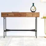 Modern luxury console table by Ramsha Home رمشا المنزل for entryway and living room décor