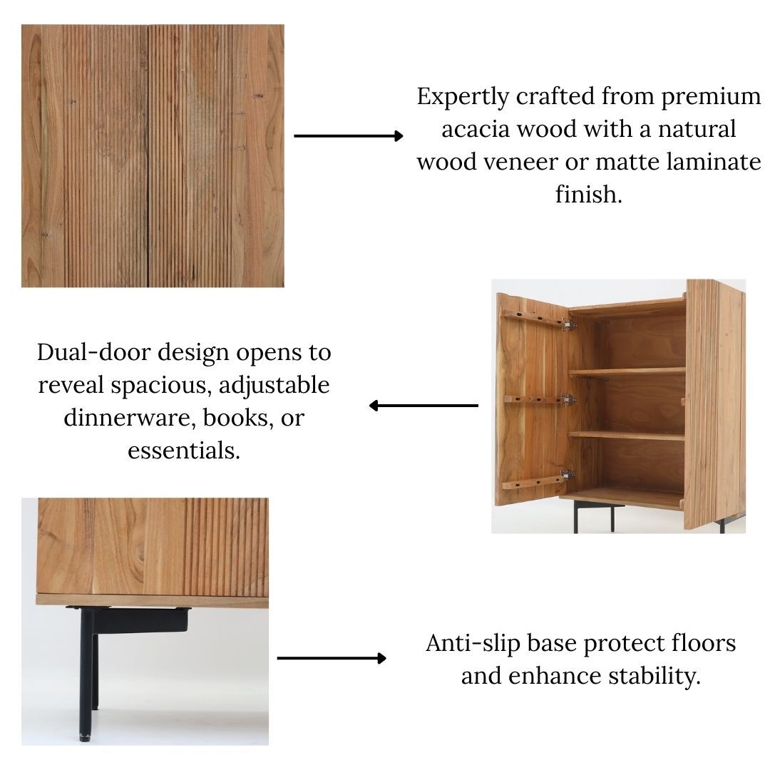 Cabinet 2 Door Half Stripes Cabinet 2 Door Half Stripes – Modern Storage Furniture Dubai