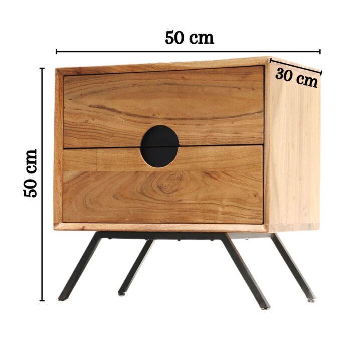 Two Bedside Drawers – Luxury Bedroom Furniture Dubai