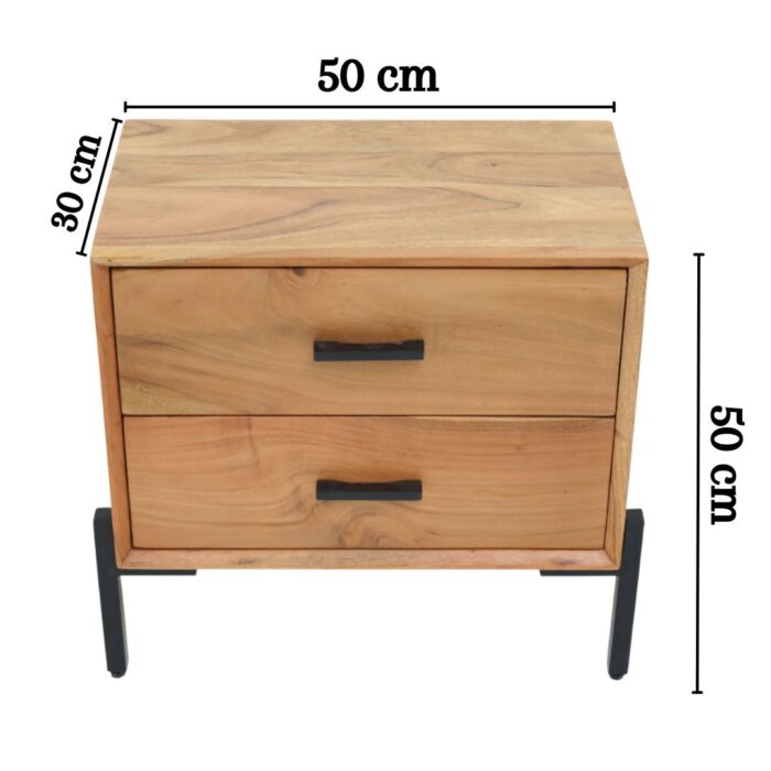 Two Bedside Drawers – Modern Bedroom Furniture Dubai