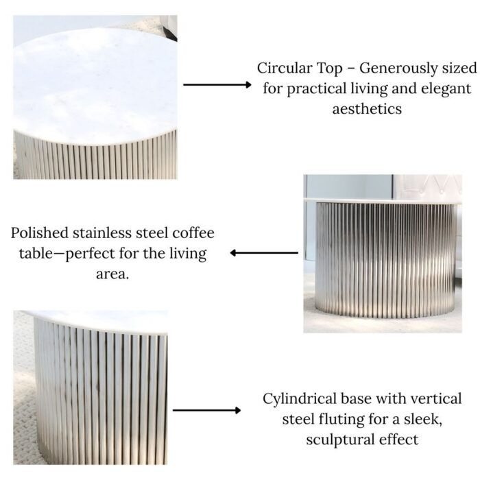 SteelStem Coffee Table – Modern Living Room Furniture Dubai