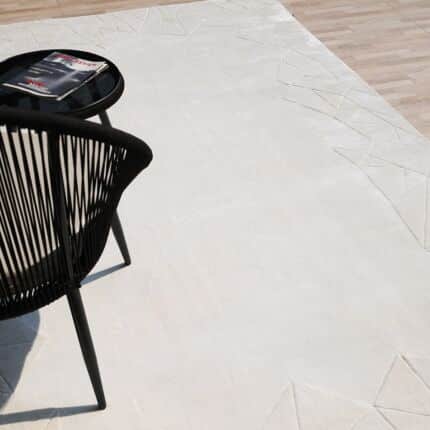 Handmade decorative beige color area rug LKH-023, ideal for living room, indoor spaces, and outdoor styling.