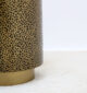 Side view of luxury iron side table with golden brass antique finish GH-085