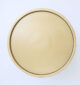 Top view of luxury iron side table with textured golden brass antique finish GH-085