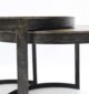 Modern Nesting Coffee Table Set – Round Wooden Top with Metal Frame GH-089 - الصورة 5
