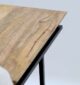 Modern Cone Accent Side Table – Solid Wood & Iron Base gh-091 - الصورة 6