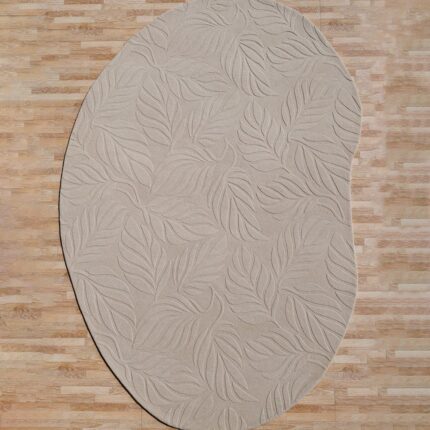 Off White Color Handmade Area Rug HTW 115 – 200x300 cm handwoven wool-cotton rug