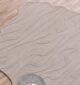 Top half view of Off White Color Decor Rug HTWV 115 showing handwoven texture and off white fibers