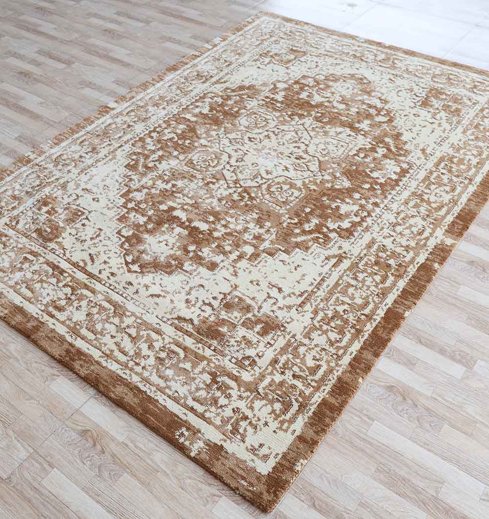 CMN-91 3 Traditional Brown Medallion Novara Carpet - CMN 91 (170x240cm) - Image 1