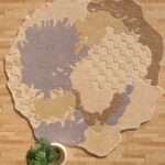 Abstract Shaped Handmade Area Rug- HTWV 174 (200x300 cm)