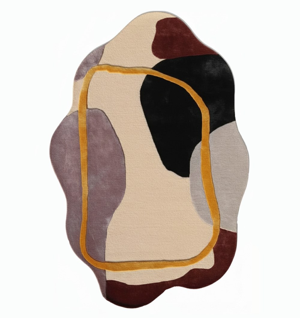 HTWV-176 Contemporary Shape Style Handmade Rug- HTWV 176 (200x300 cm) - Image 1