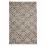 Fringes Jute & Cotton Kilim Flatweave Carpet - KLM 002 (170x240cm)