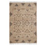 Minimalist Neutral Jute Tribal Kilim Rug - KLM 008 (170x240cm)