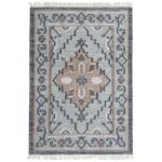 Kilim Rug Blue Multicolor Tribal Flatweave KLM-015 170x240 cm Carpet